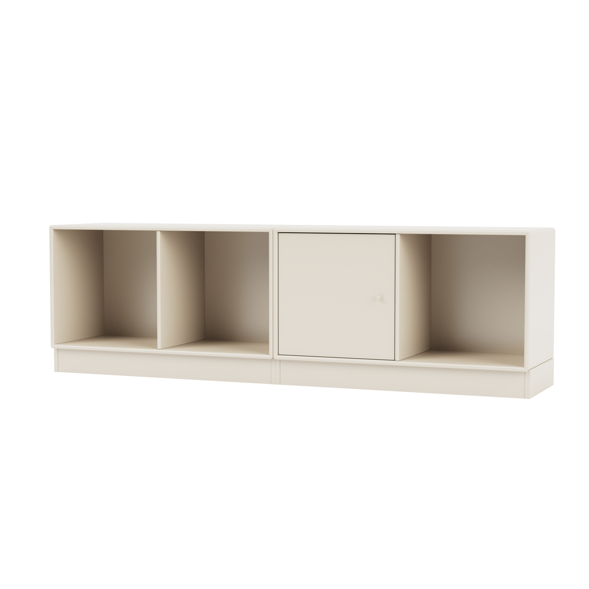Buffet Line Quick Ship, laque 158 Oat, sur socle de 7 cm, packshot Montana