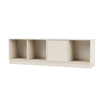 Buffet Line Quick Ship, laque 158 Oat, sur socle de 7 cm, packshot Montana
