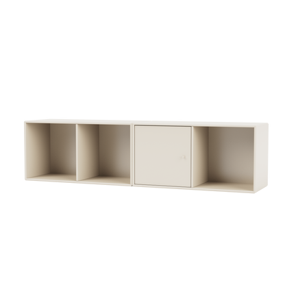 Buffet Line Quick Ship, laque 158 Oat, suspendu au mur, packshot Montana