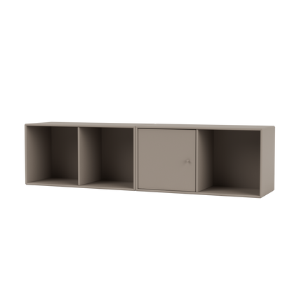 Buffet Line Quick Ship, laque 141 Truffle, suspendu au mur, packshot Montana