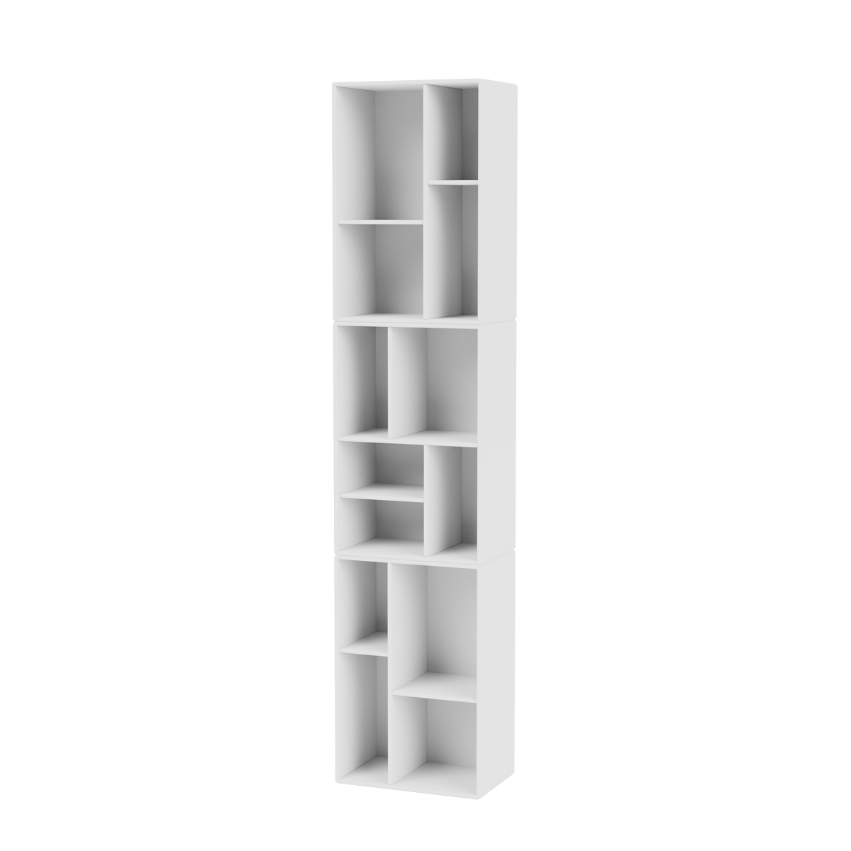 Étagère Loom Quick Ship, laque 101 New White, suspendu au mur, packshot Montana