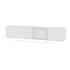 Meuble TV Octave VIII Quick Ship, laque 101 New White, suspendu au mur, packshot Montana