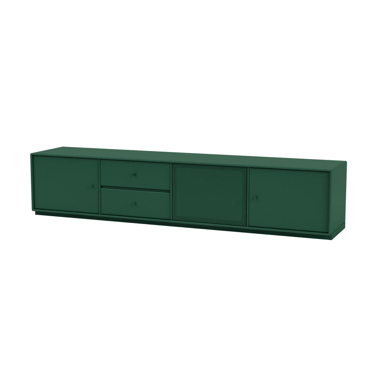 Meuble TV Octave VIII Quick Ship, laque 136 Pine, sur socle de 3 cm, packshot Montana