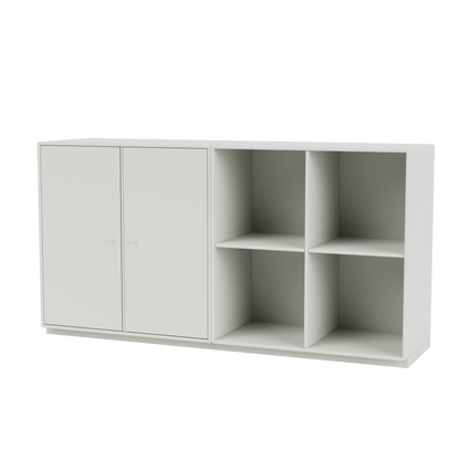Buffet Pair Quick Ship, laque 09 Nordic, sur socle de 3 cm, packshot Montana