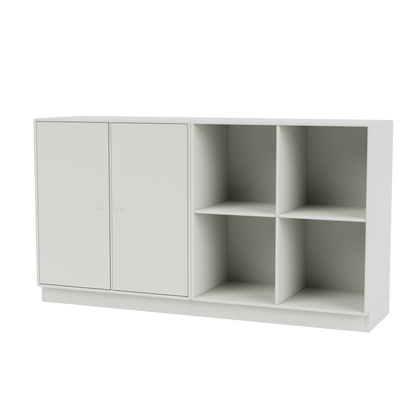 Buffet Pair Quick Ship, laque 09 Nordic, sur socle de 7 cm, packshot Montana