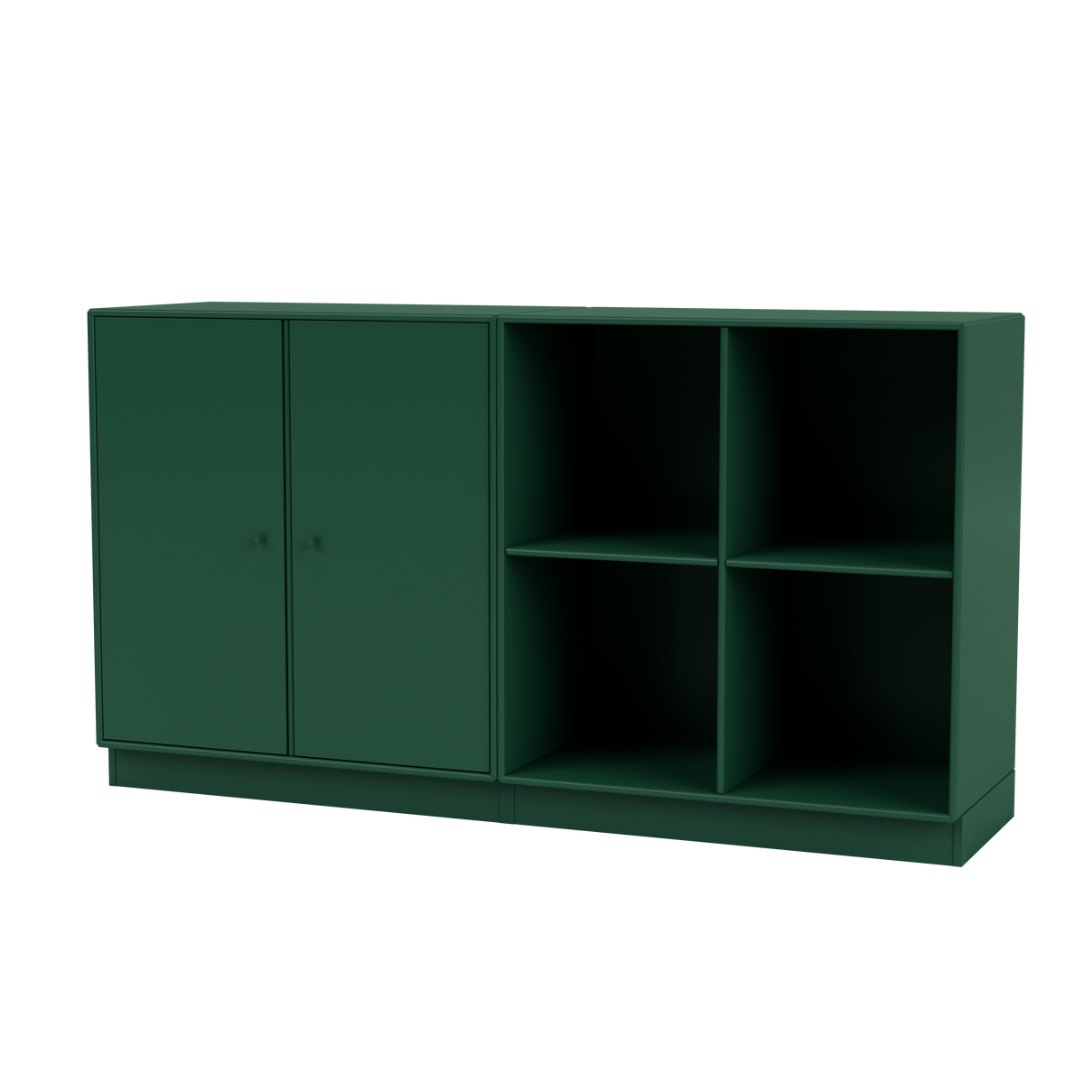 Buffet Pair Quick Ship, laque 136 Pine, sur socle de 7 cm, packshot Montana