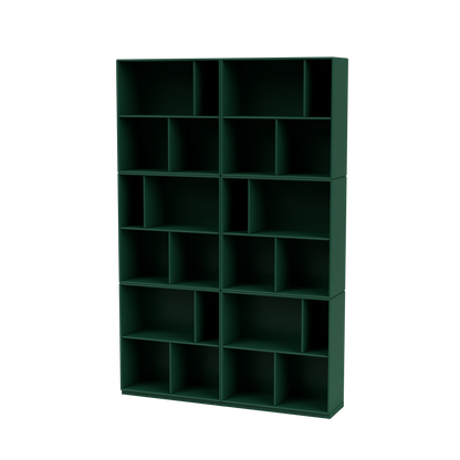 Bibliothèque Read Quick Ship, laque 136 Pine, sur socle de 3 cm, packshot Montana