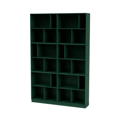Bibliothèque Read Quick Ship, laque 136 Pine, sur socle de 7 cm, packshot Montana