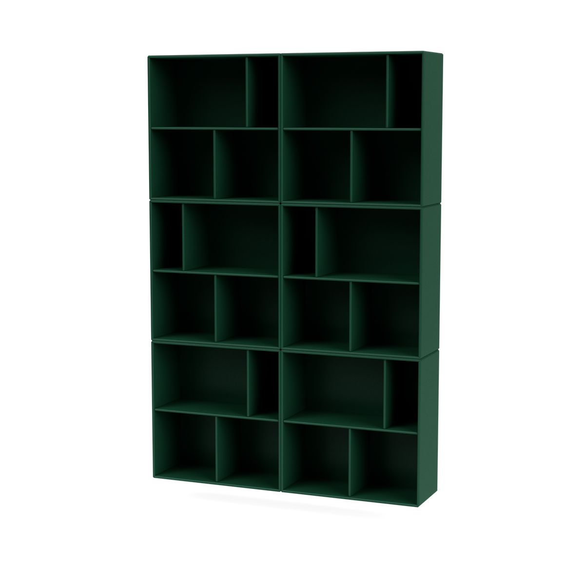 Bibliothèque Read Quick Ship, laque 136 Pine, suspendu au mur, packshot Montana