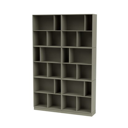Bibliothèque Read Quick Ship, laque 144 Fennel, sur socle de 7 cm, packshot Montana