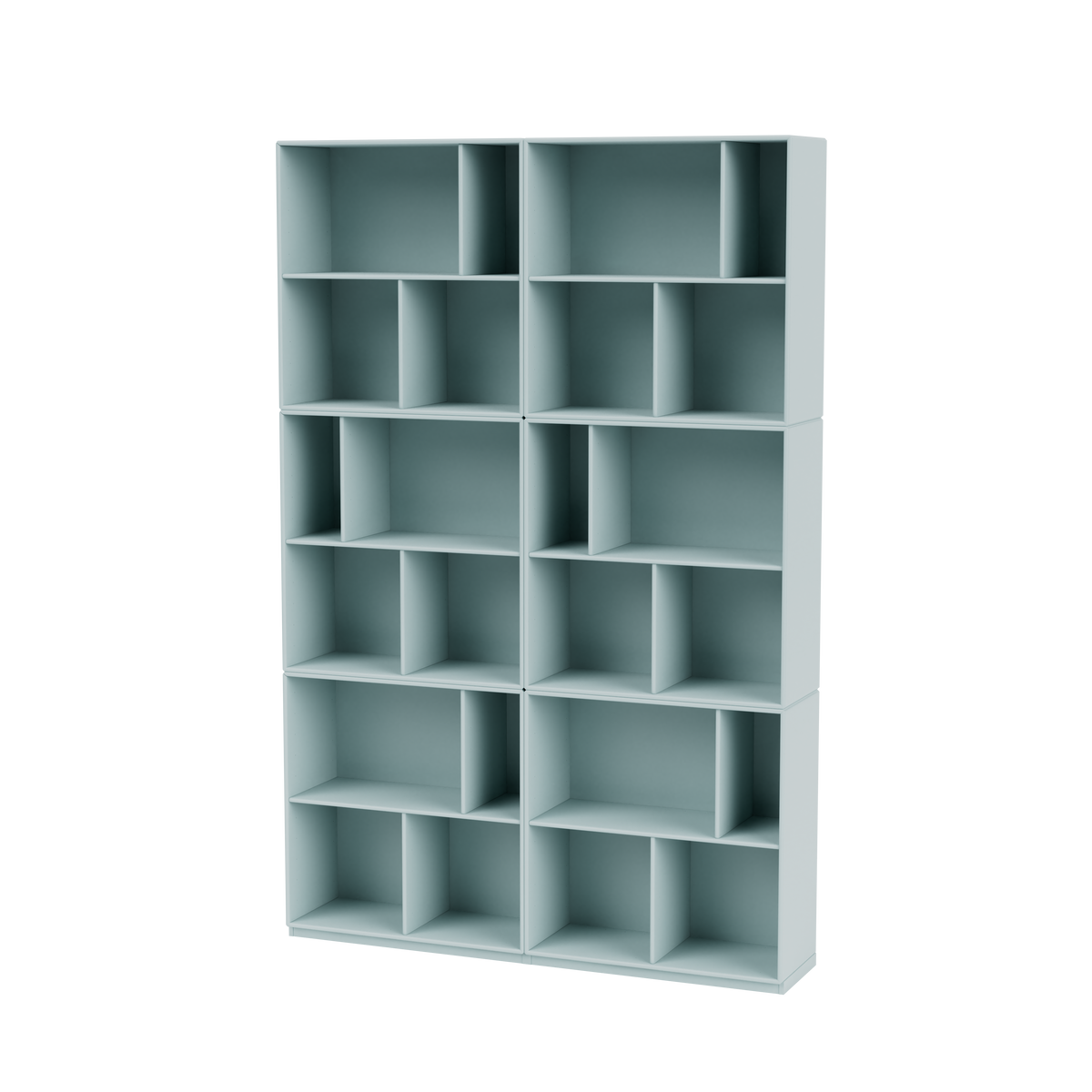 Bibliothèque Read Quick Ship, laque 148 Flint, sur socle de 3 cm, packshot Montana
