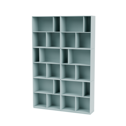 Bibliothèque Read Quick Ship, laque 148 Flint, sur socle de 3 cm, packshot Montana