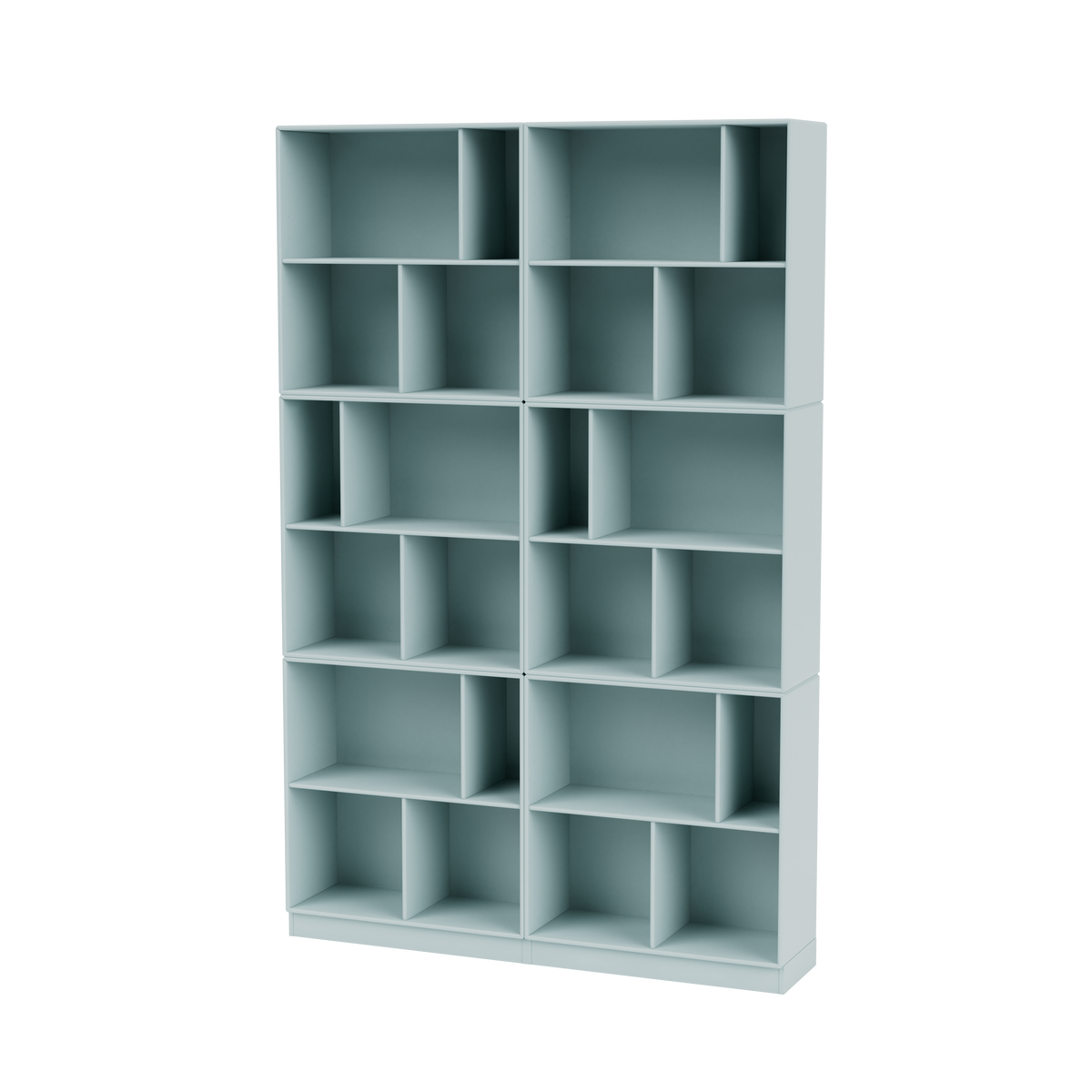 Bibliothèque Read Quick Ship, laque 148 Flint, sur socle de 7 cm, packshot Montana