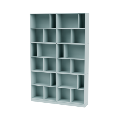 Bibliothèque Read Quick Ship, laque 148 Flint, sur socle de 7 cm, packshot Montana