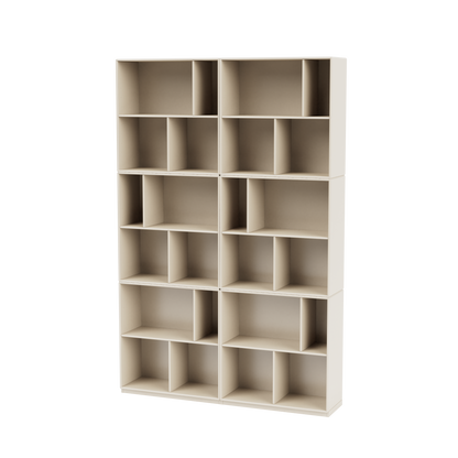 Bibliothèque Read Quick Ship, laque 158 Oat, sur socle de 3 cm, packshot Montana
