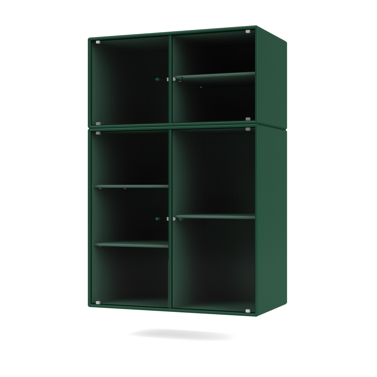 Vitrine Ripple III Quick Ship, laque 136 Pine, suspendu au mur, packshot Montana