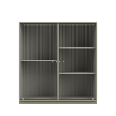 Vitrine Ripple II Quick Ship, laque 144 Fennel, sur socle de 3 cm, packshot Montana