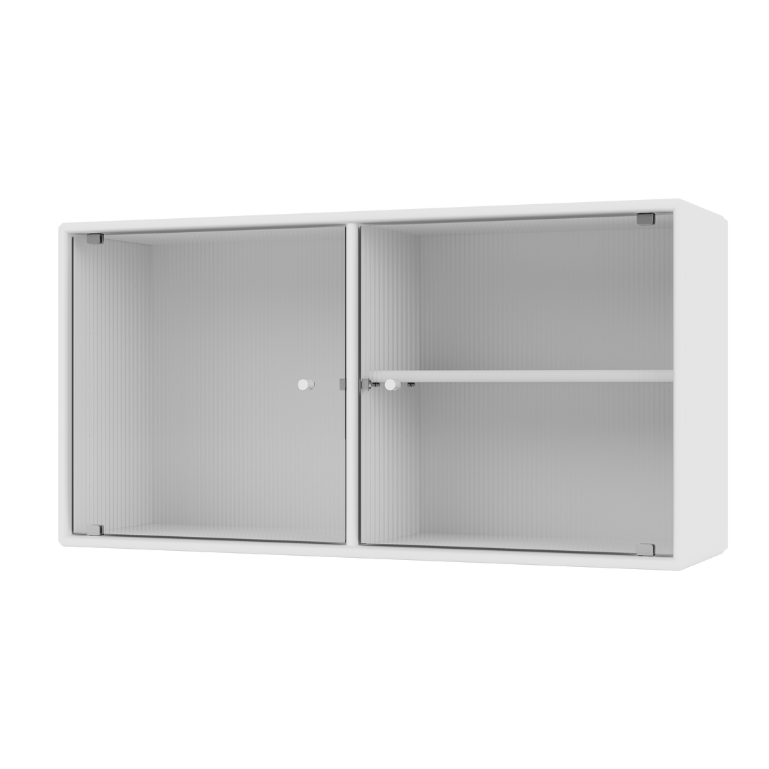 Vitrine Ripple I Quick Ship, laque 101 New White, packshot Montana