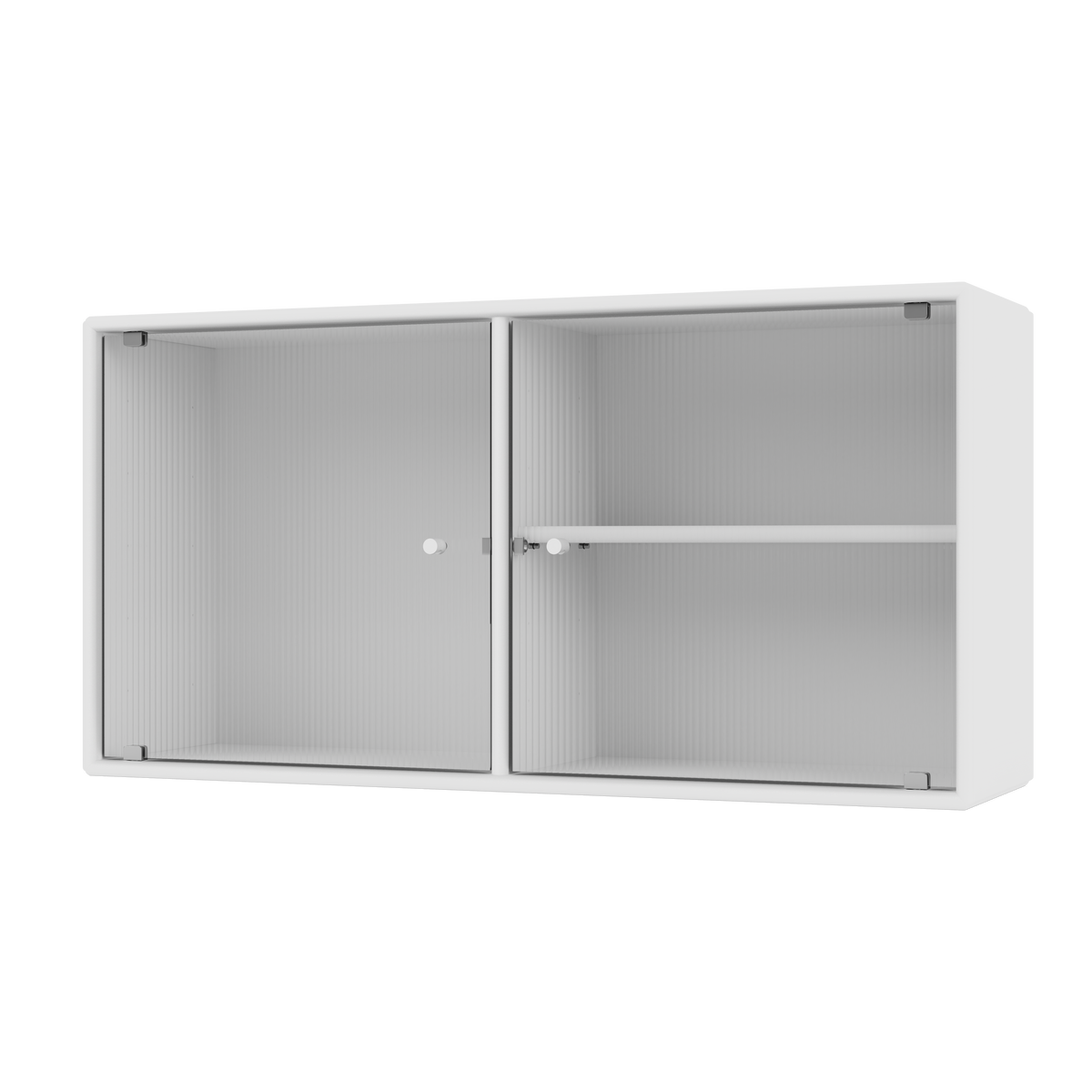 Vitrine Ripple I Quick Ship, laque 101 New White, packshot Montana