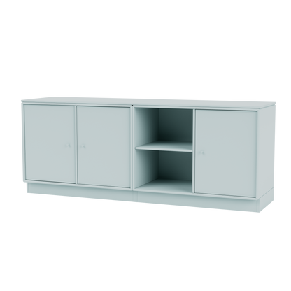 Meuble bas Save Quick Ship, laque 148 Flint, sur socle de 7 cm, packshot Montana