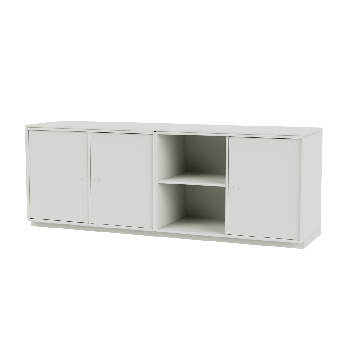 Meuble bas Save Quick Ship, laque 09 Nordic, sur socle de 3 cm, packshot Montana
