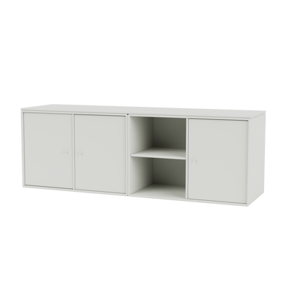 Meuble bas Save Quick Ship, laque 09 Nordic, suspendu au mur, packshot Montana