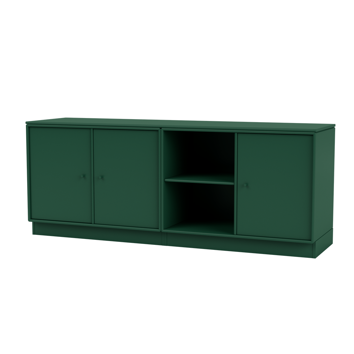 Meuble bas Save Quick Ship, laque 136 Pine, sur socle de 7 cm, packshot Montana