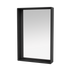 Miroir Colour Frame SHELFIE Montana, cadre laqué 05 Black, vue de trois quarts sur fond blanc