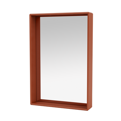 Miroir Colour Frame SHELFIE Montana, cadre laqué 162 Hokkaido, vue de trois quarts sur fond blanc
