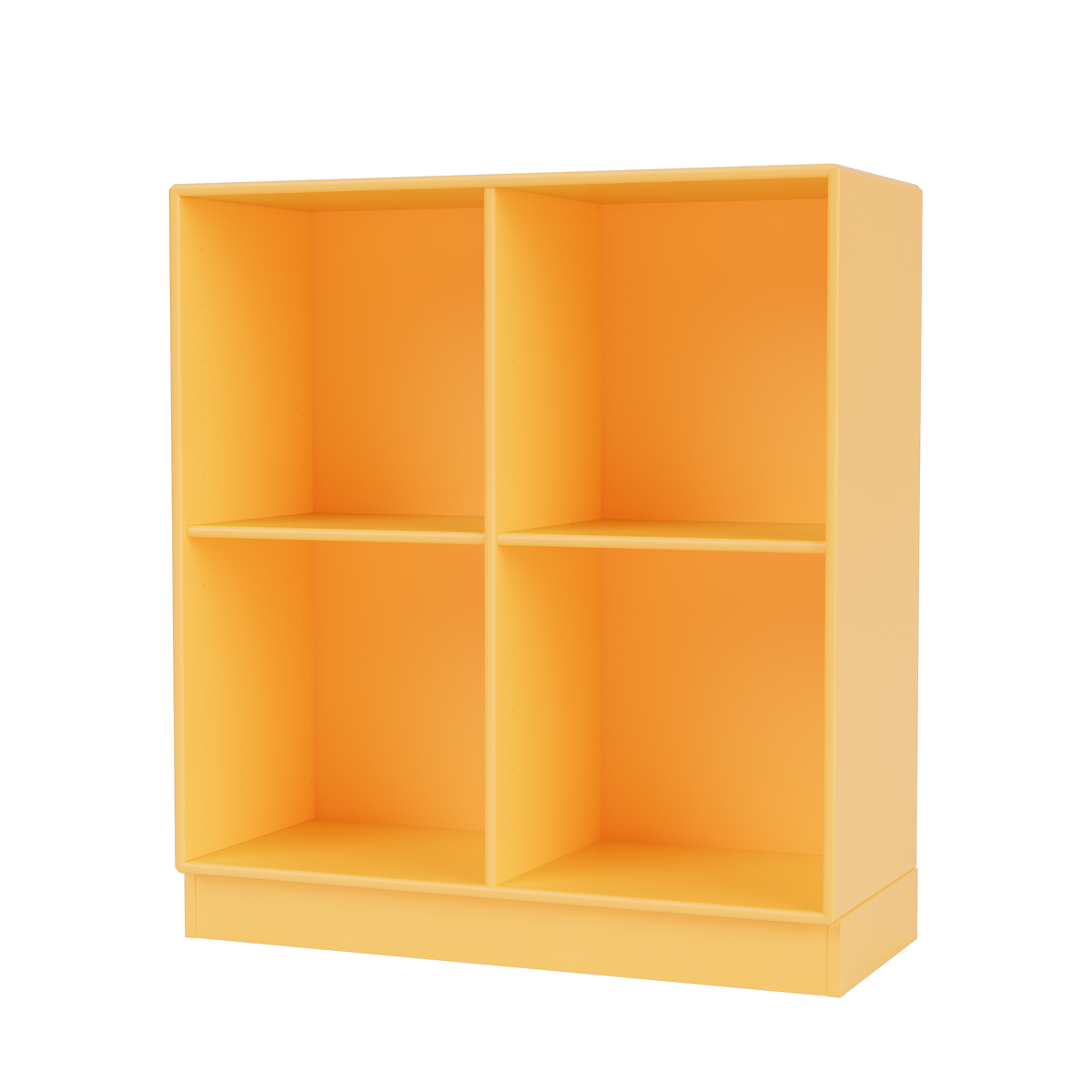 Module de Rangement Show par Peter J. Lassen, laque 166 Acacia, sur socle de 7 cm, packshot Montana