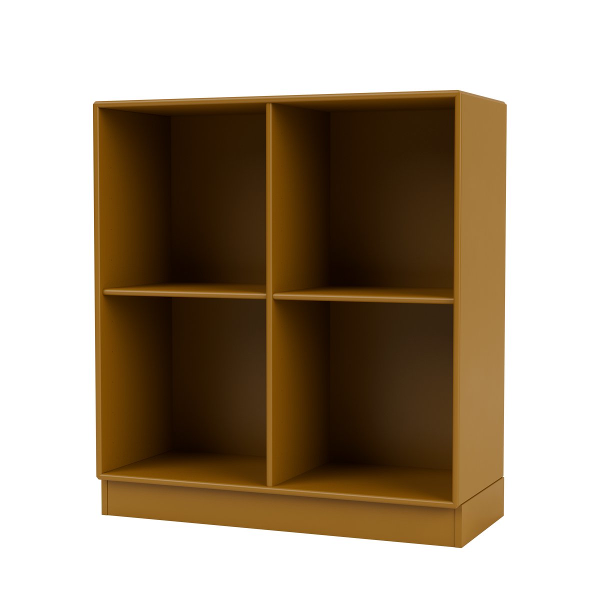 Module de Rangement Show par Peter J. Lassen, laque 142 Amber, sur socle de 7 cm, packshot Montana