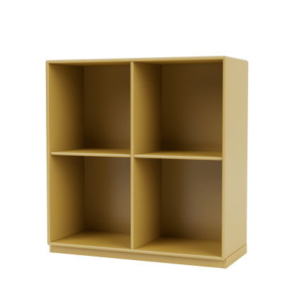 Bibliothèque Show Quick Ship, laque 157 Cumin, sur socle de 3 cm, packshot Montana