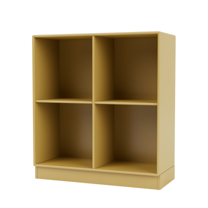 Bibliothèque Show Quick Ship, laque 157 Cumin, sur socle de 7 cm, packshot Montana