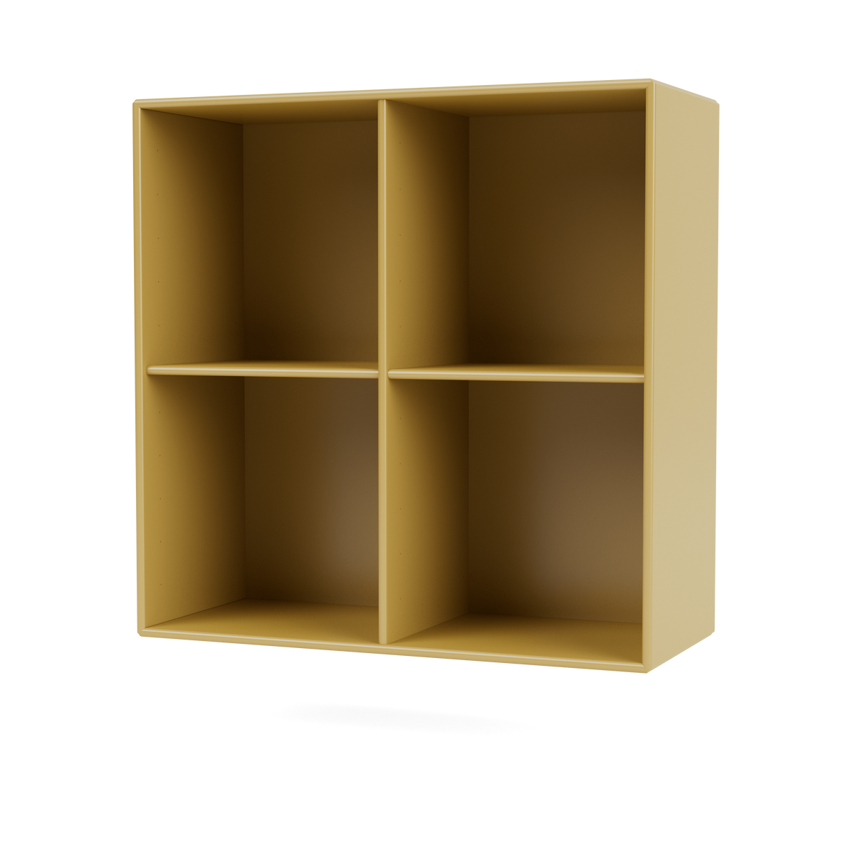 Bibliothèque Show Quick Ship, laque 157 Cumin, suspendu au mur, packshot Montana