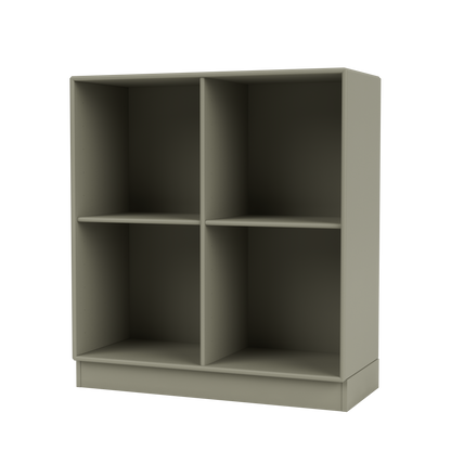 Bibliothèque Show Quick Ship, laque 144 Fennel, sur socle de 7 cm, packshot Montana
