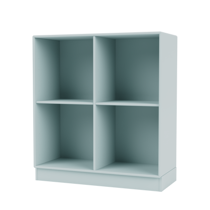 Bibliothèque Show Quick Ship, laque 148 Flint, sur socle de 7 cm, packshot Montana
