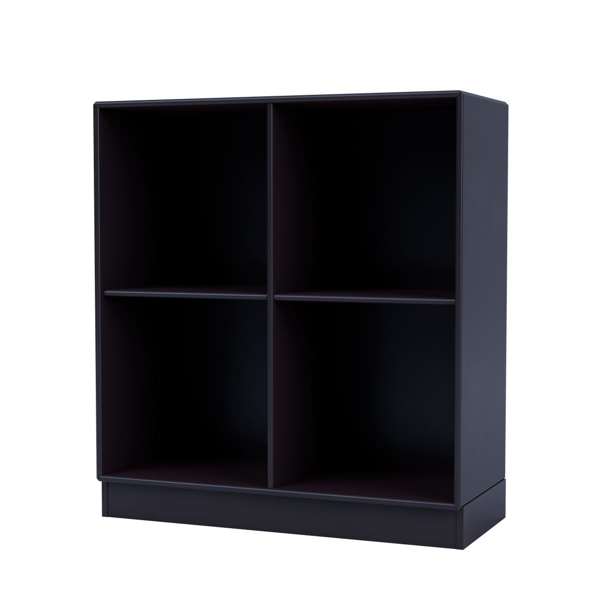 Module de Rangement Show par Peter J. Lassen, laque 147 Shadow, sur socle de 7 cm, packshot Montana