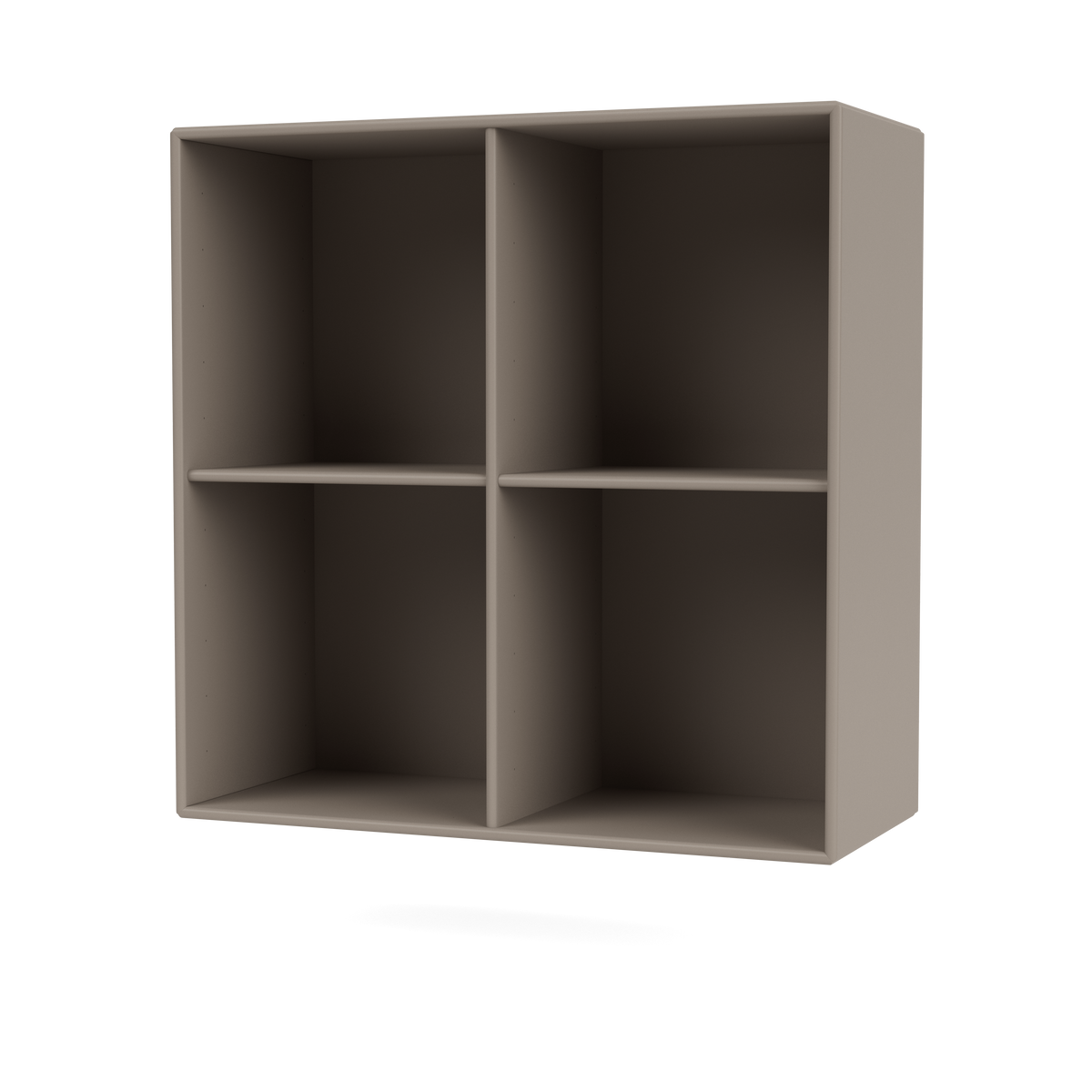 Bibliothèque Show Quick Ship, laque 141 Truffle, suspendu au mur, packshot Montana