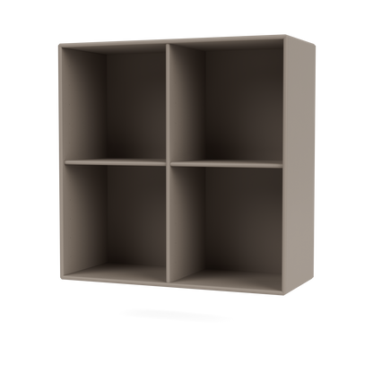 Bibliothèque Show Quick Ship, laque 141 Truffle, suspendu au mur, packshot Montana