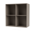 Bibliothèque Show Quick Ship, laque 141 Truffle, suspendu au mur, packshot Montana