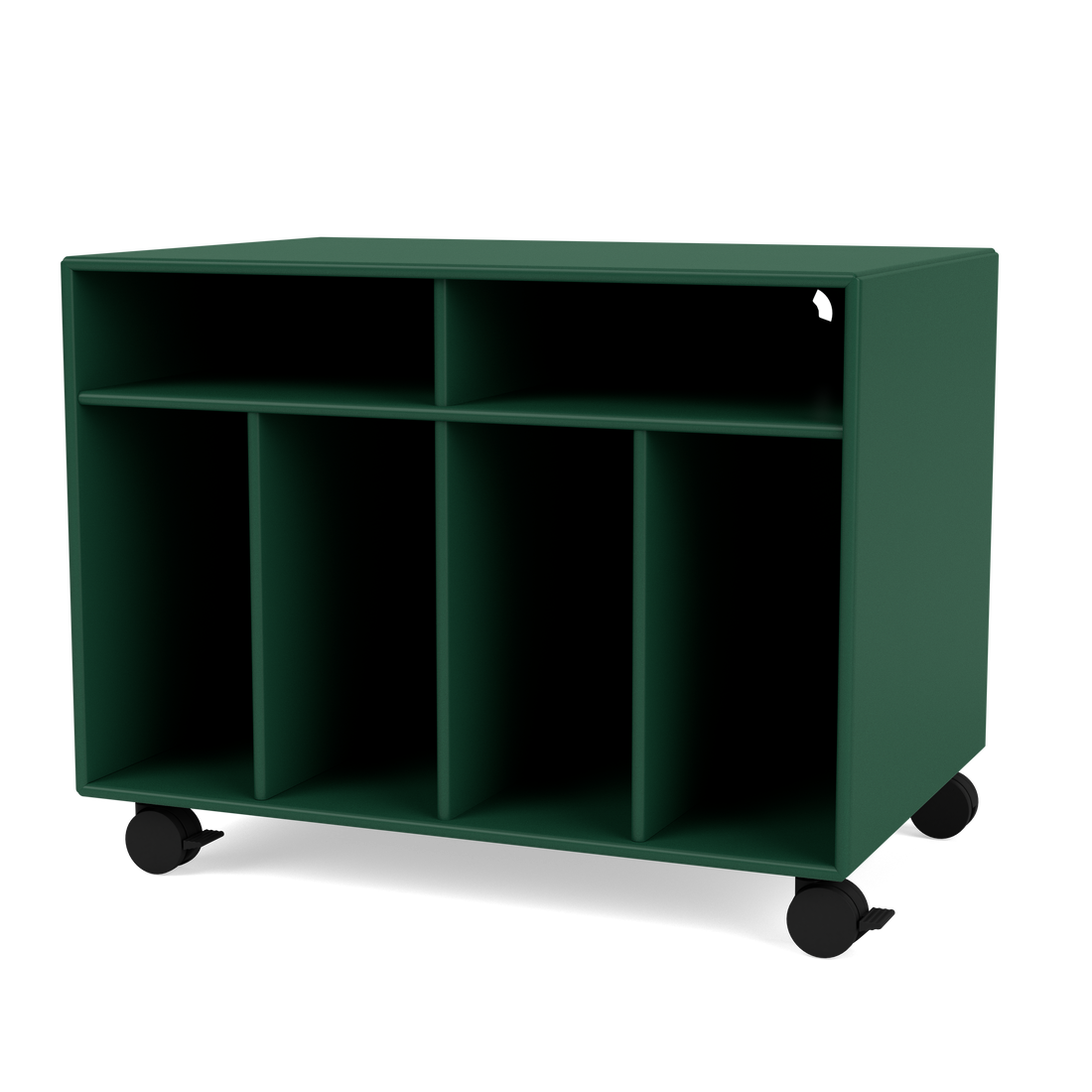 Rangement à vinyles Spin I Quick Ship, laque 136 Pine, packshot Montana