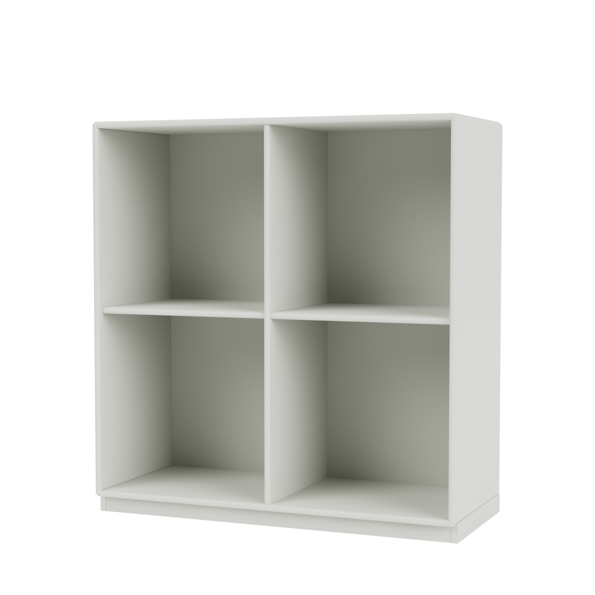 Bibliothèque Show Quick Ship, laque 09 Nordic, sur socle de 3 cm, packshot Montana