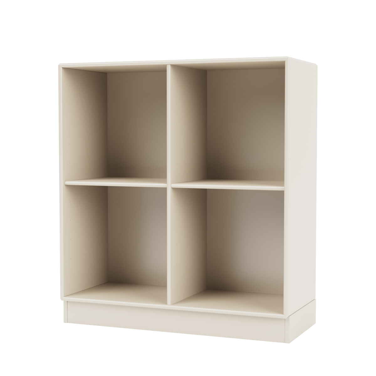 Module de Rangement Show par Peter J. Lassen, laque 158 Oat, sur socle de 7 cm, packshot Montana