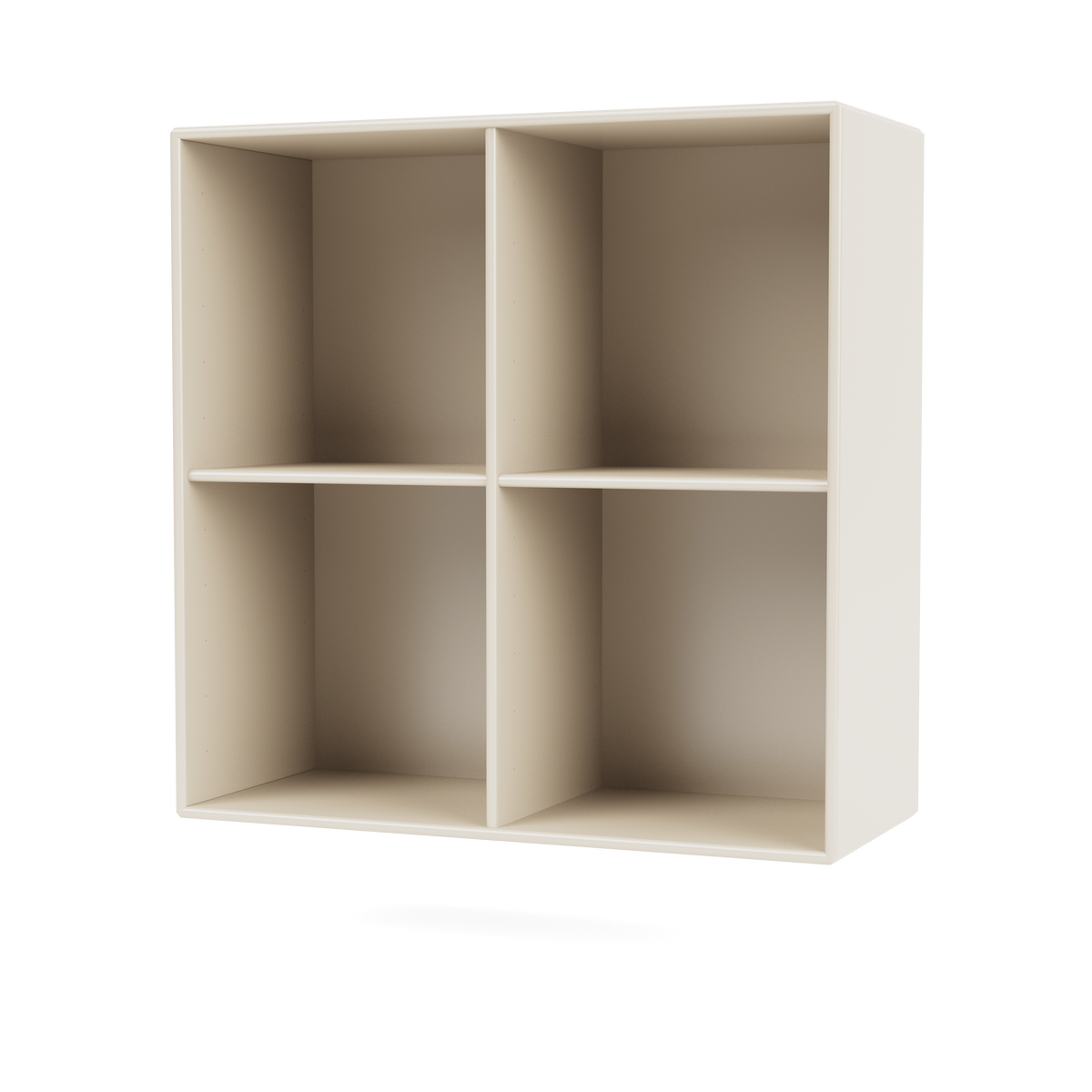Bibliothèque Show Quick Ship, laque 158 Oat, suspendu au mur, packshot Montana
