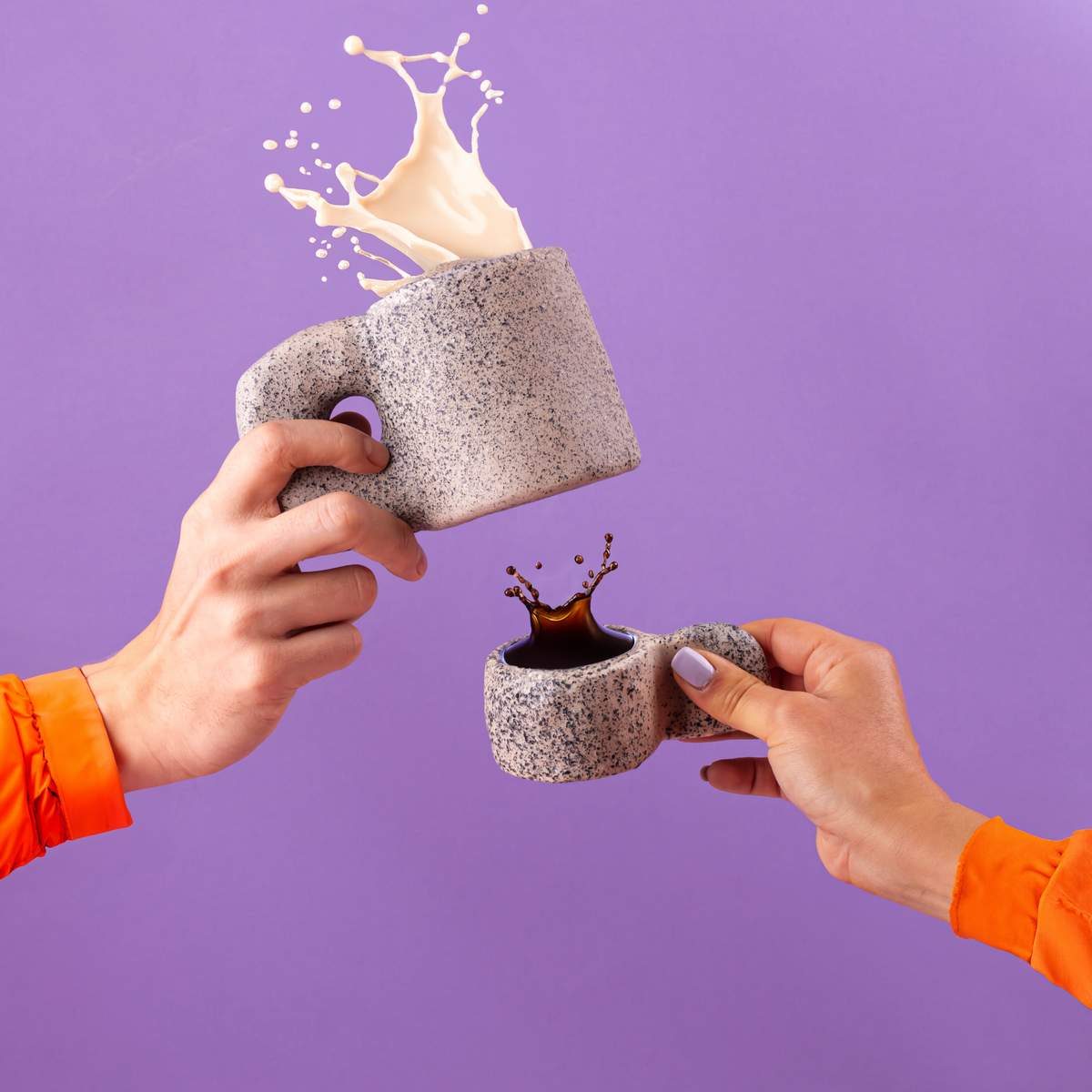 Lot de 2 tasses à café Newlithic de Francesco Decio - Seletti-vue 2-The Woods Gallery