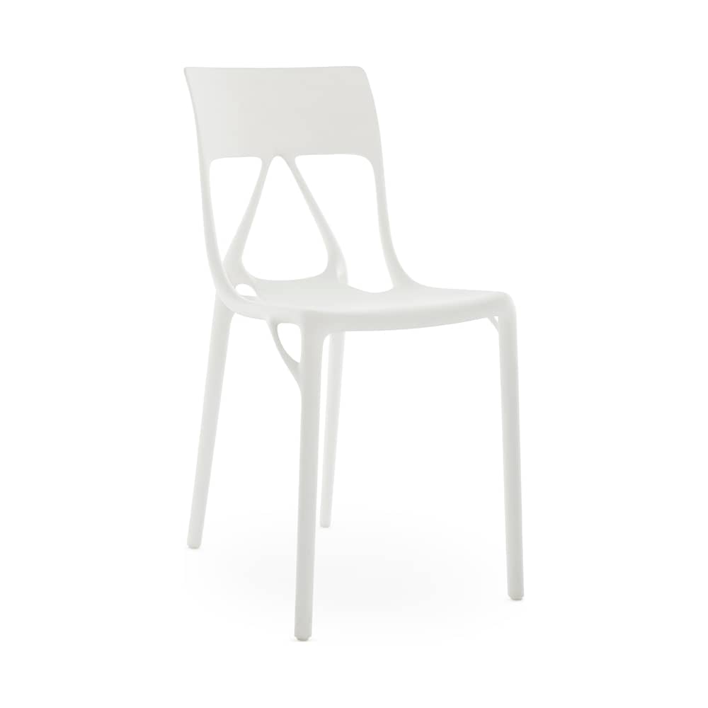 Nouveauté Chaise empilable A.I Lite de Philippe Starck - Kartell-Blanc-The Woods Gallery