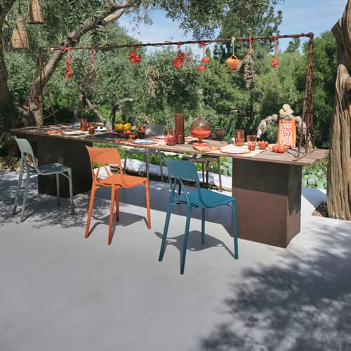 Nouveauté Chaise empilable A.I Lite de Philippe Starck - Kartell-Vert-The Woods Gallery
