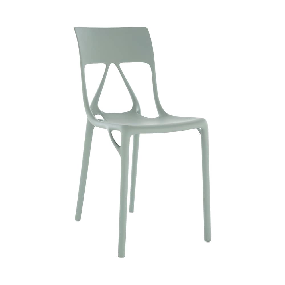 Nouveauté Chaise empilable A.I Lite de Philippe Starck - Kartell-Vert-The Woods Gallery