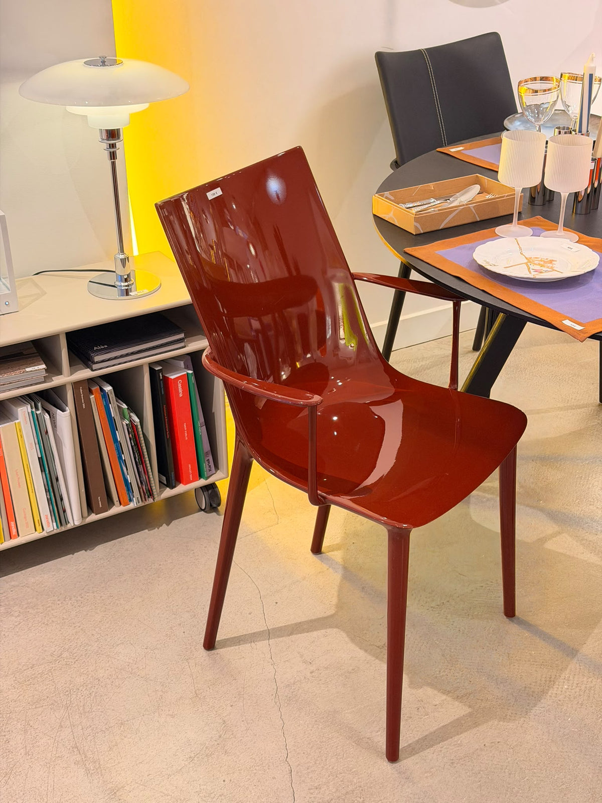 Chaise H.H.H bordeaux de Philippe Starck - Kartell - 4 modèles d&