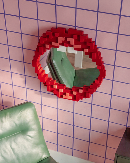 Miroir Pixel Mirror Mouth de Roberto Bruno - Seletti-vue 5-The Woods Gallery